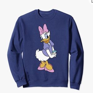 Disney: Brand New! Daisy Duck Sweatshirt in Navy- size medium
